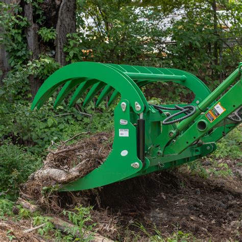 Hd Root Grapple Rake Attachment Fits John Deere Hook And Pin Connection