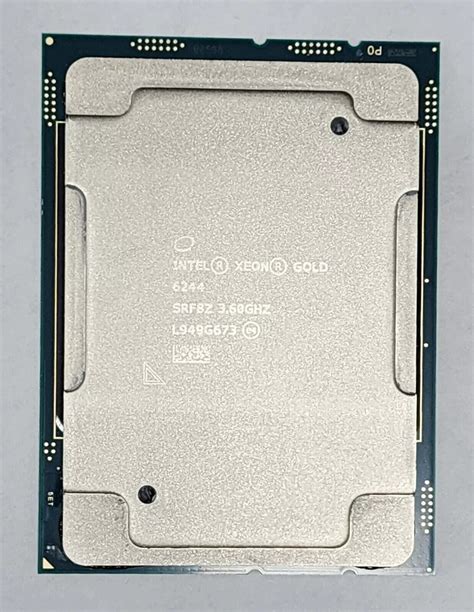 Intel Xeon Gold 6244 3.60GHz 24.75MB 8-Core LGA3647 Server CPU | eBay