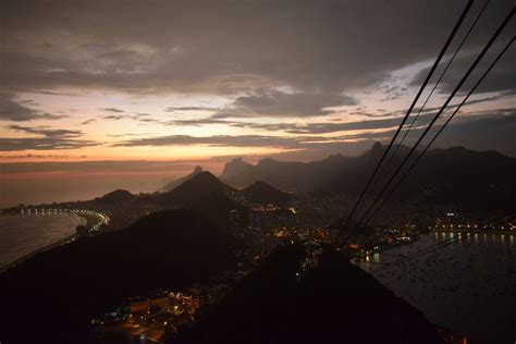 Sunset and a Thunderstorm on Top of the Pão de Açúcar