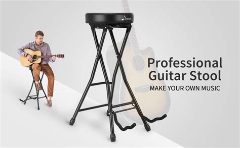 Donner Asiento Para Guitarra Taburete Y Soporte De Guitarra Plegable