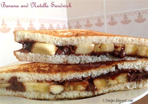 Banana and Nutella Sandwich - Recipe Book