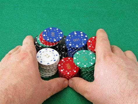 Stack Of Chips On Roulette Table Stock Image - Image of tokens, table ...