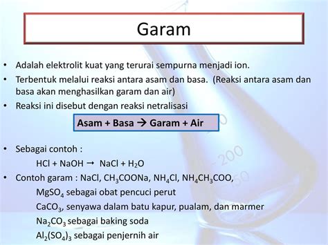 Detail Contoh Asam Basa Dan Garam Koleksi Nomer 33