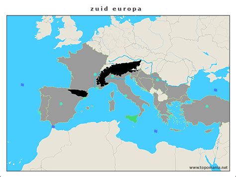 Topografie Zuid Europa Topomania Net