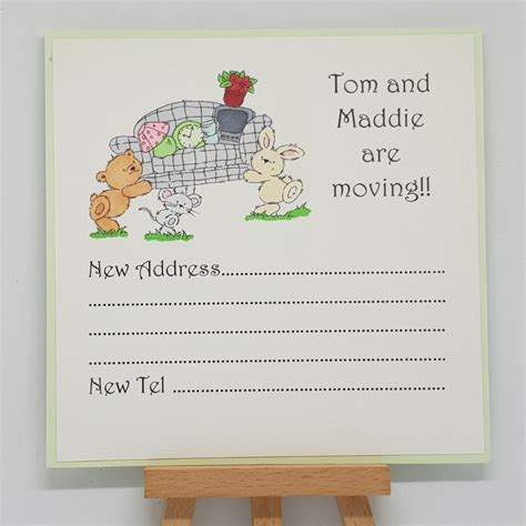 New Address Card (Pack of 5) - Floating on Air Designs