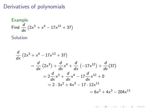 Lesson 8 Derivatives Of Polynomials And Exponential Functions