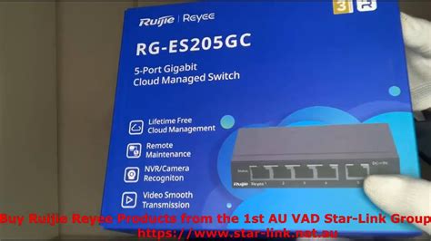 Ruijie Reyee Rg Es Gc Port Cloud Managed Non Poe Switch Unboxing