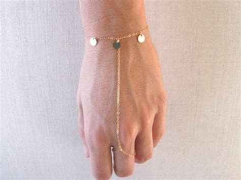 Slave Bracelet Hand Chain Delicate 14k Gold By Carmacollection