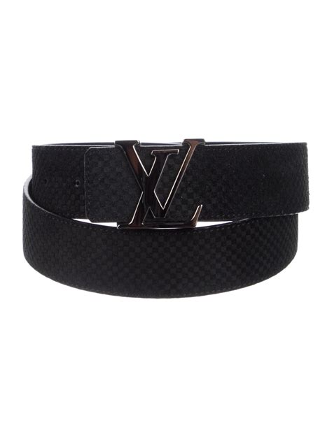 Louis Vuitton 2010 Mini Damier Lv Initiales 40mm Waist Belt Black