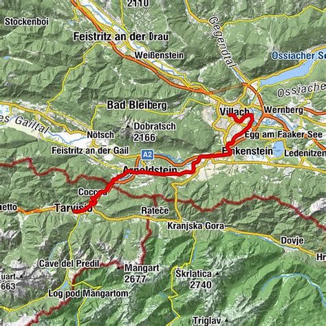 Ciclovia Alpe Adria Cycle Section Villach Tarvisio Bergfex