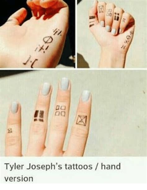 Pilotparty Twenty One Pilots Tattoo Tyler Joseph Tattoos Hand Tattoos