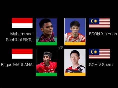 Thailand Open Round M Shohibul Fikri Bagas Maulana Vs Boon