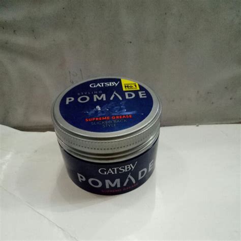 Jual Gatsby Styling Pomade Supreme Grease Biru Abu Gr Shopee Indonesia