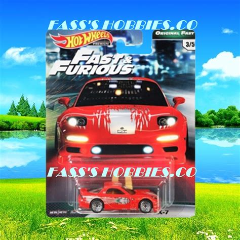 P C Hot Wheels Premium Fast And Furious Original Fast Mazda Rx Jdm Rubber Tyre Tayar