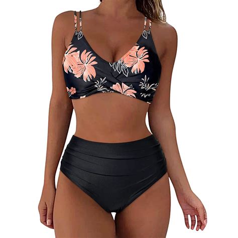 Fulorrnie Women High Waisted Bikini Sexy Push Up Two Piece Swimsuits