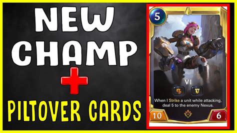 Vi Reveal Legends Of Runeterra New Champion New Piltover Cards Lor New Cards Mobile Card