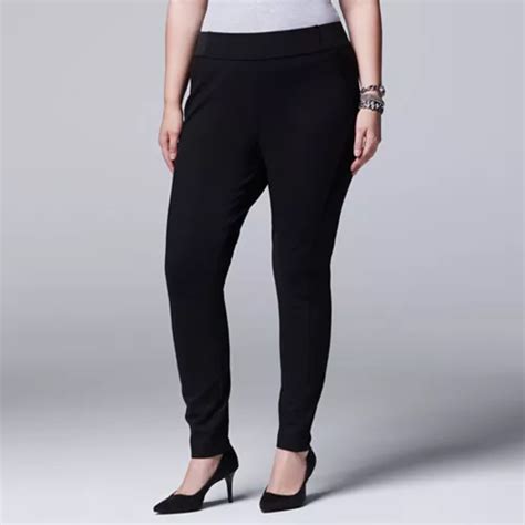 Plus Size Simply Vera Vera Wang Pull-On Skinny Pants