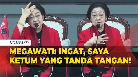 Megawati Singgung Kader Ngaku Menang Karena Relawan Saya Ketum Yang