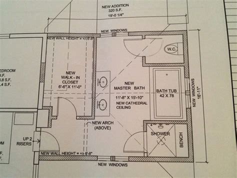 New master bath layout