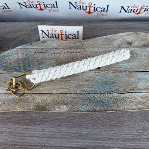 Rope Bell Pull W Brass Shackles Ring Braided Knot Lanyard Hand