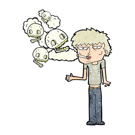 persona de dibujos animados fumando cigarrillo  png