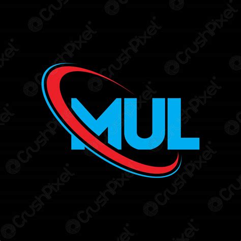 mul logo mul letter mul letter logo design initials mul stock