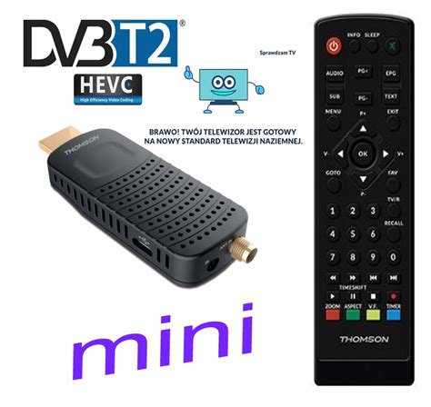 THOMSON Dekoder THT82 DVB-T/DVB-T2 H.265 HD - 12501080084 - oficjalne ...