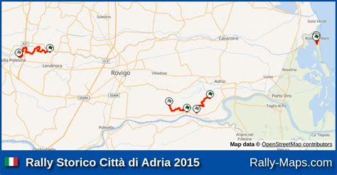 Streckenverlauf Rally Storico Citt Di Adria Rallyekarte De