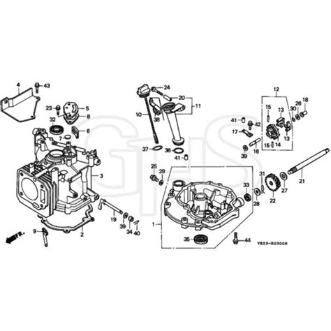 Honda Hrb K Sme Mzaz Cylinder Barrel Oil Pan