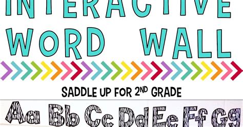 Monday Made It Interactive Word Wall Saddle Up For Second Grade