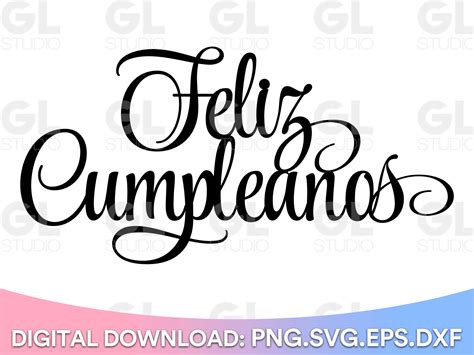 Feliz Cumpleanos Svg Cake Topper Svg Happy Birthday Svg Etsy