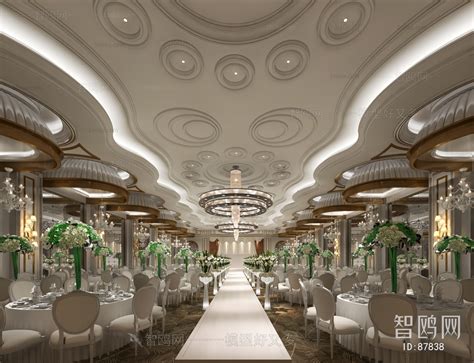 Modern Banquet Hall 3d Model Download Model Id371819612 1miba