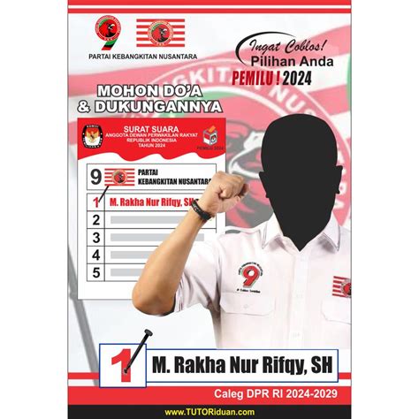 Jual Banner Caleg 150 X 100 CM + Free Template Design / MMT CALEG ...