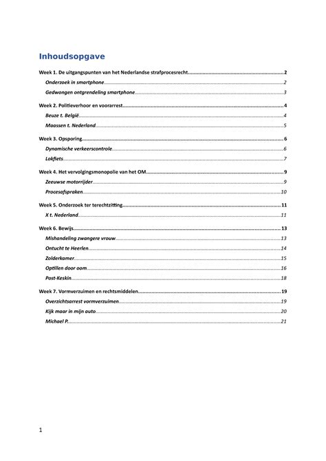 Jurisprudentie 2022 2023 Inhoudsopgave Week 1 De Uitgangspunten Van