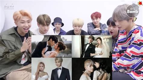 Bts Reaction To Bts X Blackpink · Photos Of Kisses And Weddings [fmv