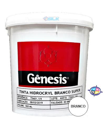 Hidrocryl Branco Super Ml Tintas Para Serigrafia Silk Screen