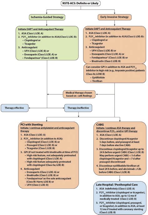 Accf Aha 2014 Nste Acs Antiplatelet Therapy By Treatment Strategy