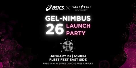 Fleet Feet Nyc Gel Nimbus 26 Launch Party Run With Asics Fleet Feet