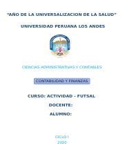 Futsal Monografia Docx A O De La Universalizacion De La Salud