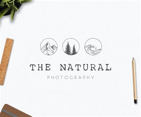 Premade Hand Drawn Logo Design Rustic Logo Design Etsy Rustic Logo