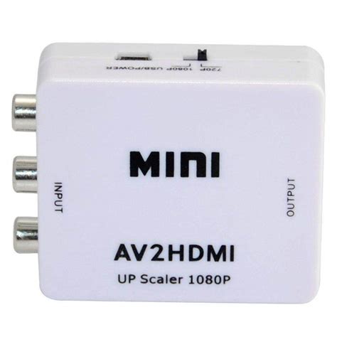 ตัวแปลงสัญญาณavเป็นhdmi Mini 1080p Composite Av Rca To Hdmi Video