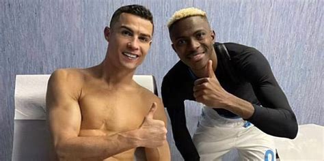 Excited Osimhen Meets Legend Ronaldo The Nation News