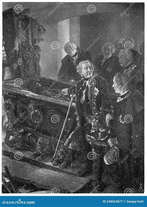 Frederick The Great At The Coffin Of The Great Elector By A German