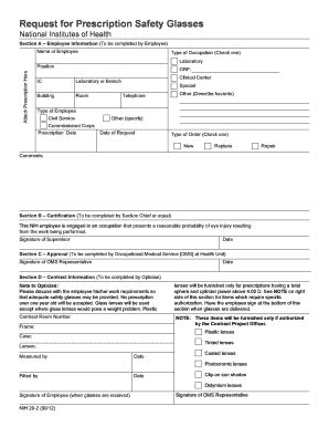 Fillable Online Oma Od Nih Instructions For Obtaining Prescription