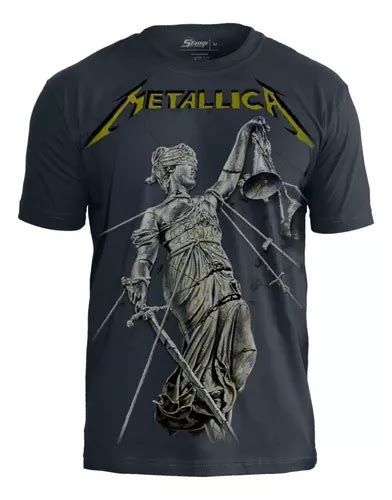 Camiseta Metallica And Justice For All Premium Stamp Oficial