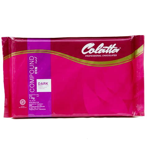 Cokelat Batang Colatta Dark Chocolate Compound Kemasan 1kg Shopee