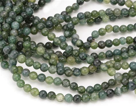 Moss Agate Round 6mm