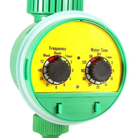 Automatic Watering Timer: Green Outdoor Plastic Garden Hose Irrigation ...