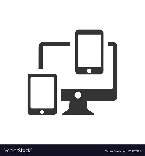 Responsive Design Icon Royalty Free Vector Image