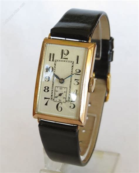 Mid Size 9ct Gold Art Deco Wrist Watch 1933 Wrist Watch Vintage